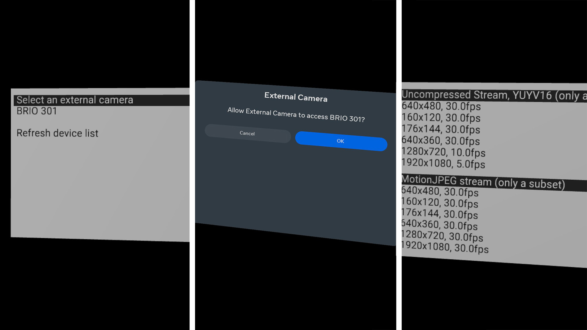 Image: Screenshot of the External Camera app
