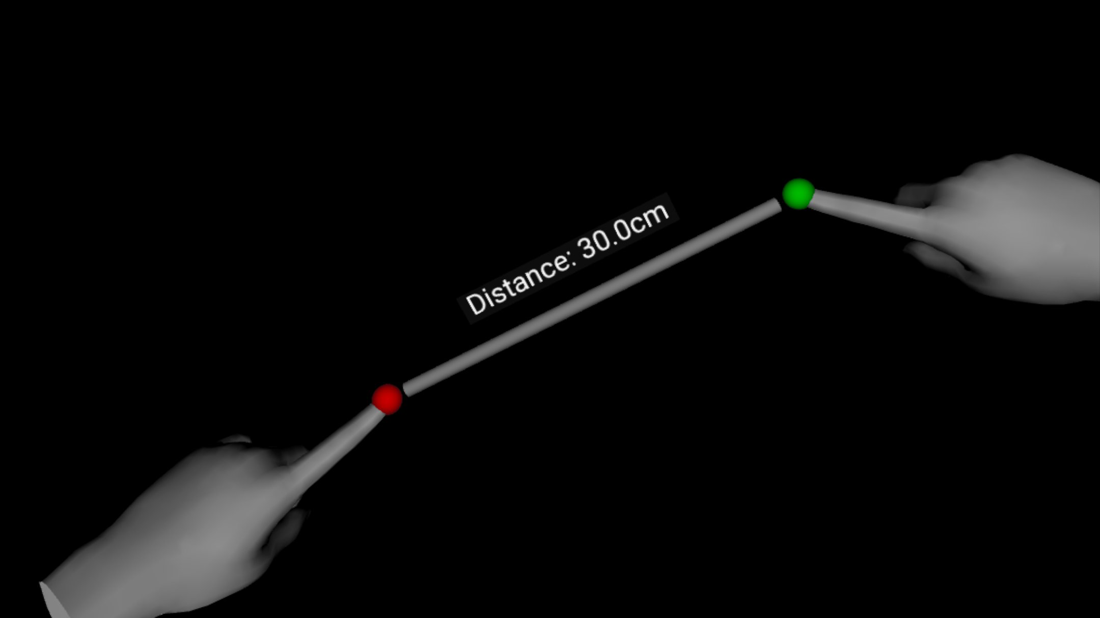 Image: Screenshot of the Finger Distance app