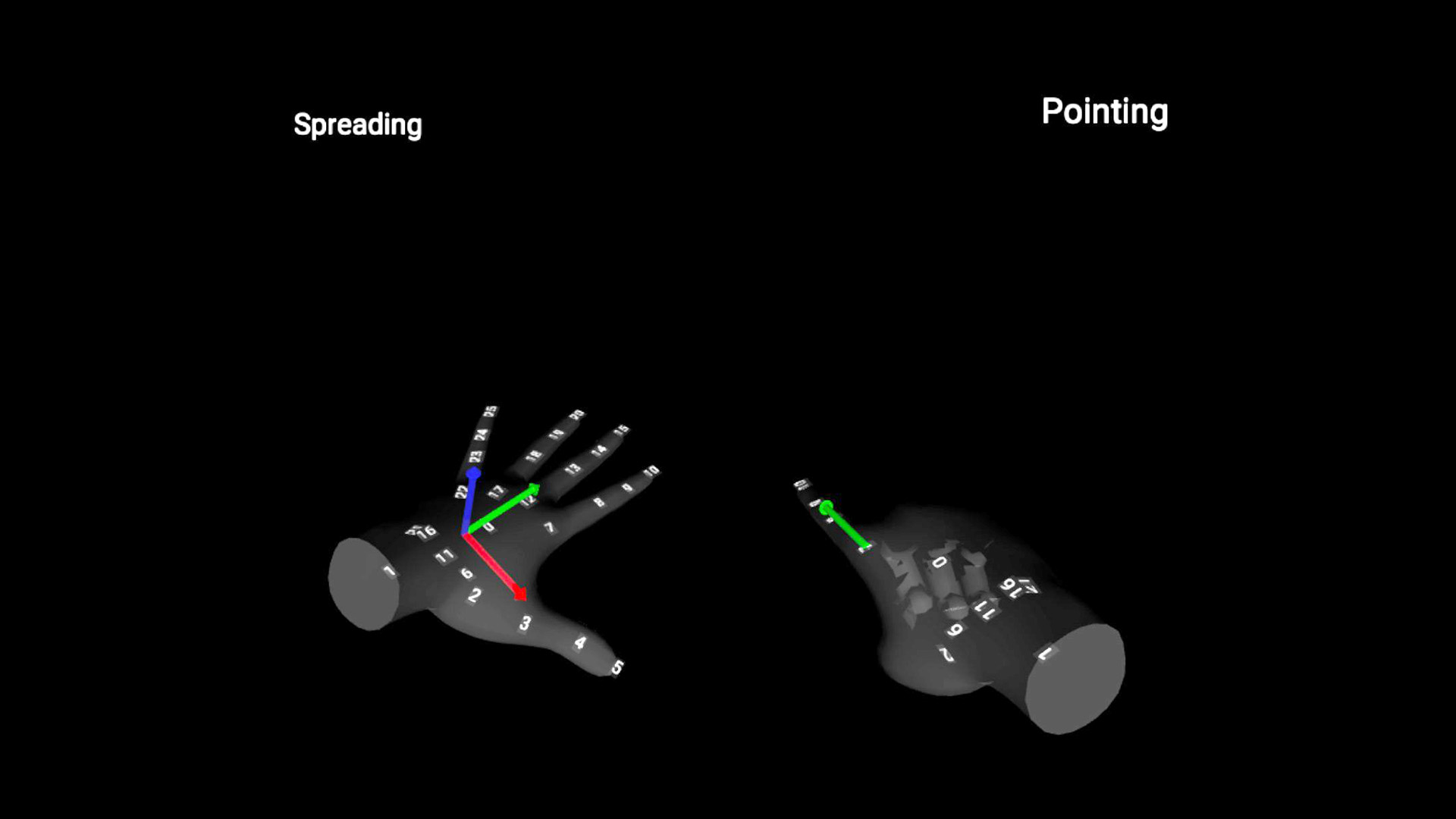 Image: Screenshot of the Hand Gestures Quest app