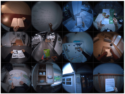A grid of captures displaying participants engaged in various activities.