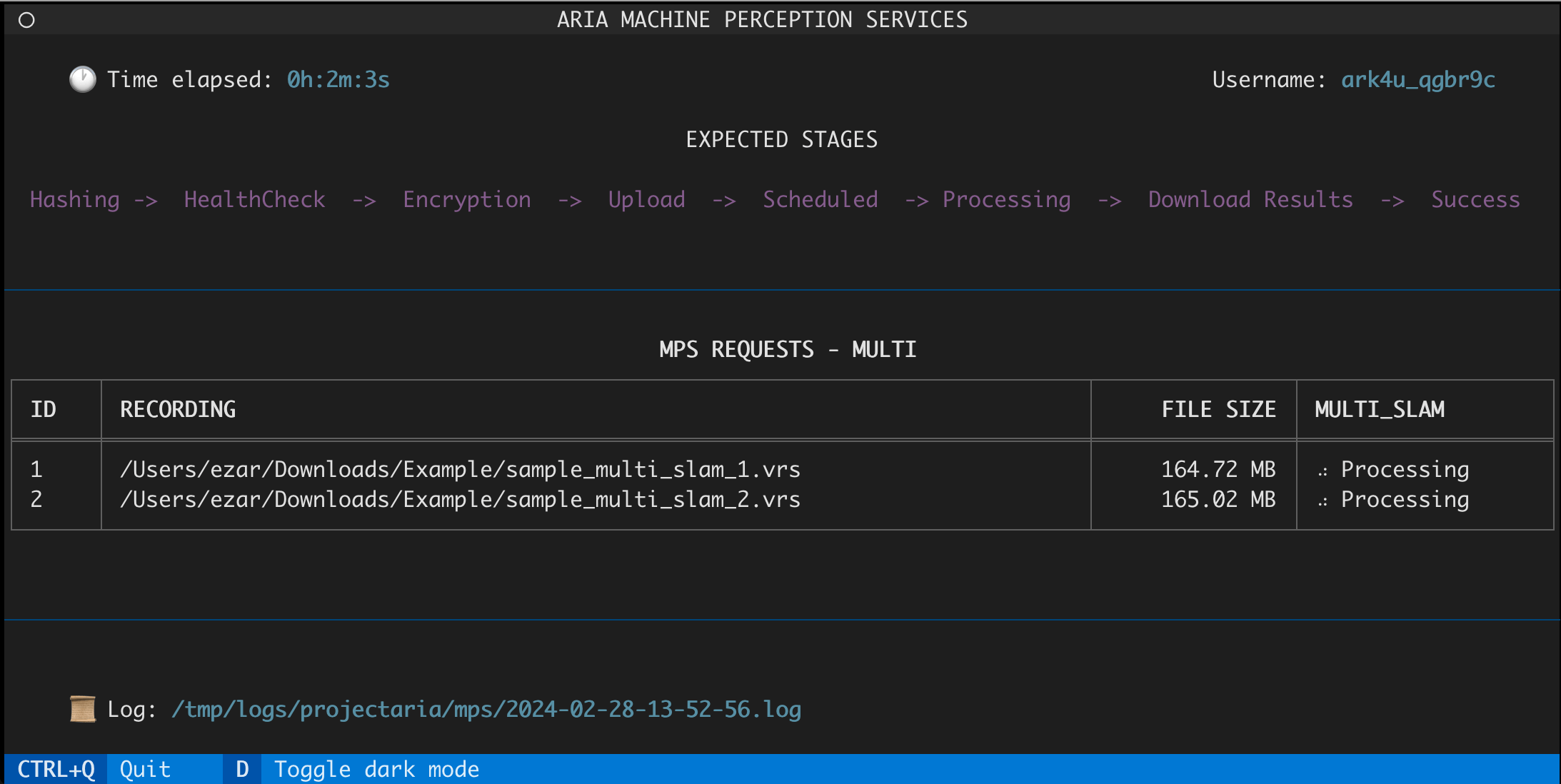 MPS CLU UI for single mode