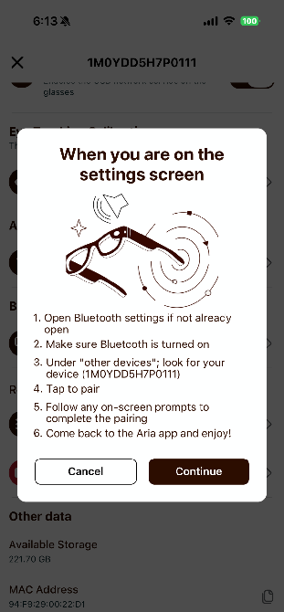 On-screen instructions