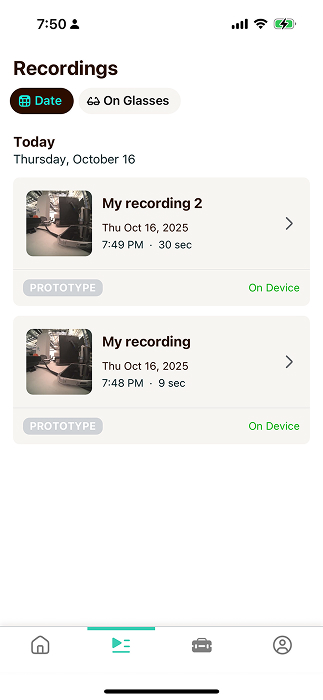 Recordings