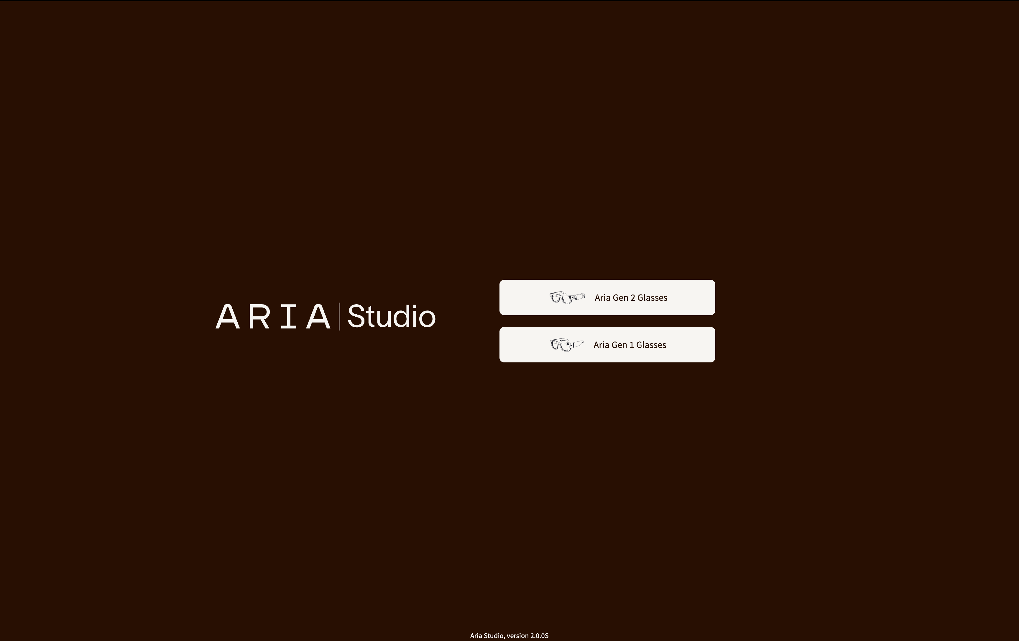 User Type Selection screen showing Gen 1 and Gen 2 buttons