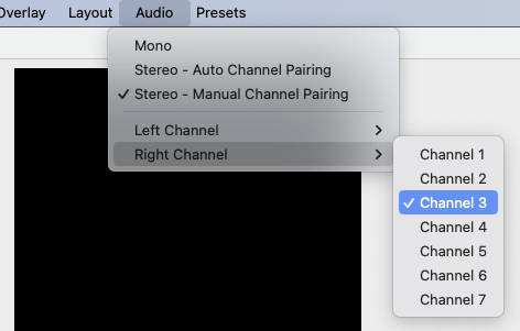 Audio Menu, stereo - manual-pairing